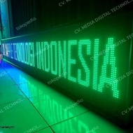 Running Text Raning WiFi Text Single Color DIP OUTDOOR - 2 ROWS - 1 Side