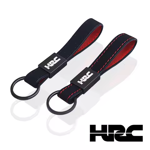 Motorcycle for honda HRC motorcycle key chain leather keychain Car Accessories