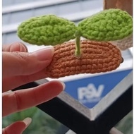 Sprout wool hair clip