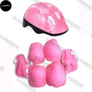 TD 7 IN 1 Set Kids(4-15yrs) Helmet Kneepad Elbow Care Wrist For Sports Protection