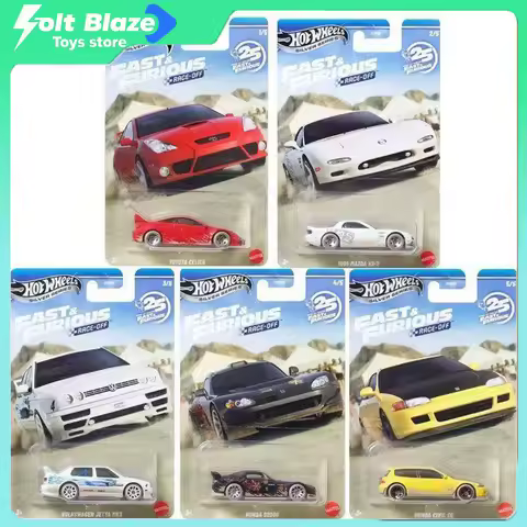 Hot Wheels 2026 Fast & Furious Series Car Model 1/64 Mazda RX-7 Honda Civic Volkswagen Jetta Alloy C