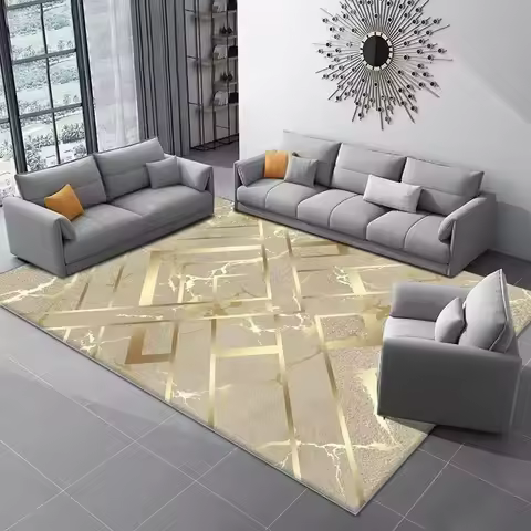 Luxury Carpets for Living Room Marble Decoration Home Rugs Hall Sofa Side Soft Floor Mat Room Decor 