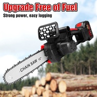 12" 1280W 988VF Handheld Chainsaw Cordless Electric Chainsaw Mini Chainsaw Fruit Tree Pruning Wood Cutting Rechargeable