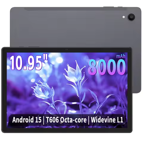 Android 15 Tablet 10.95 inch,12GB (6+6GB Expanded) RAM 128GB ROM Octa-Core Processor, Widevine L1, 2