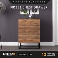 KitchenZ Noble Series Chest Drawer Storage Drawer 4 Layer Drawer Modern Simple Deisgn Wood color - N