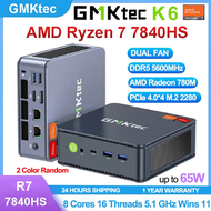 GMK K6 AMD Ryzen7 7840HS  WIFI6 BT5.2 Wins 11 Pro DDR5 WIFI6 BT5.2  Desk Office Gaming MINI PC