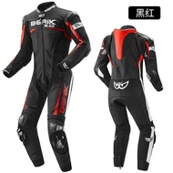 Berik one-piece leather motorcycle riding suit competitive tBERIK one-piece leather Jacket motorcycle Cycling Jersey competitive Track motorcycle Jersey Men's Shock-resistant Heavy motorcycle Big Eye Racing Jersey