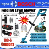 Bosch Lawn mower 9980VF Battery Multifunction Mesin Rumput Cordless fold Pemotong rumput grass cutte