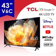 TCL - 43吋 43V6C 4K LED Google 電視