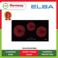 ELBA 3 Burners Creamic Cooker ECH-K7013ST(BK) Built In Ceramic Hob 3 Cooking Zone  Dapur Elektrik Seramik 电磁炉