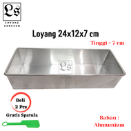 Loyang Roti 24x12x7 cm / Loyang Brownies 24x12x7 cm Alumunium Anti lengket/Loyang kue