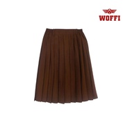Woffi Brown Plisir Skirt Scout Uniform
