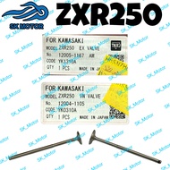 (Made in Japan) TKRJ Kawasaki ZXR250 ZXR 250 Valve Set Valve Intake Exhaust IN EX Api Minyak 12005-1