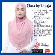 clearance sale Size XL Tudung Sarung Swarovski Flowy berdagu cantik selesa jimat masa-Tudung Sarung Clara Dhaja