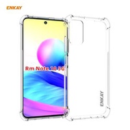 全城熱賣 - 適用於小米 紅米 Note 10 5G ENKAY Hat-Prince 透明防摔系列 四角加厚帶防滑條透明TPU手機防摔保護殼