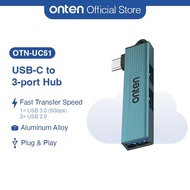 ONTEN USB-C to 3-Ports OTG Hub OTN-UC51 Type C USB-A USB-3.0 5Gbps Mouse Keyboard Windows Android