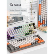 keyboard keyboard wireless wireless keyboard Free Wolf M68 Wireless Bluetooth Three-Mode Mechanical 