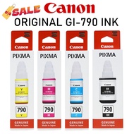 หมึกเติม CANON INK # GI-790 หมึกขวดแท้ 4 สี BK / C / M / Y สำหรับ Canon Pixma G1010 / G2010 / G3010 / G4010 #หมึกเครื่องปริ้น hp #หมึกปริ้น   #หมึกสี   #หมึกปริ้นเตอร์  #ตลับหมึก