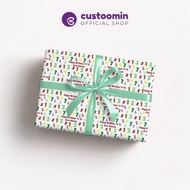 Custom Number Theme Text Wrapping Paper - (4 Sheets A3+ Size 32x48.5 cm) | Custoom.in