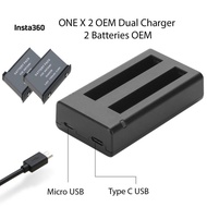 Insta360 ONE X 2 OEM Dual Charger and Battery Pack