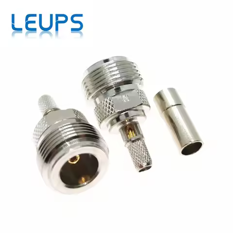 N Female Crimp RG58 RG142 RG223 LMR195 RG400 50-3 Cable RF Connector