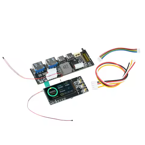 Power Bank Mainboard 3‑5S PD 100W Bidirectional Fast Charging Module 1.47In TFT Color Screen Electro