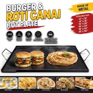 Burger Hot Plate / Kuali Burger Pelbagai Size / Hot Pan / Burger Plate / Roti Canai Kuali