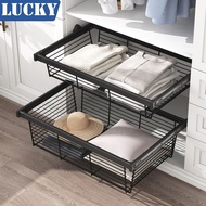 Cloakroom Closet Pull-out Basket Drawer Basket Pull-out Retractable Storage Storage Basket Storage Drawer Drawer Pull-out Basket