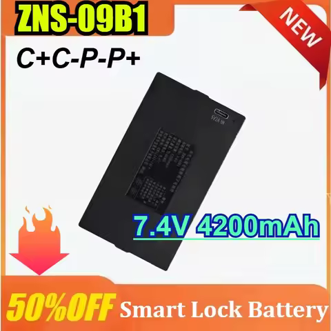7.4V 4200mAh for ZNS-09B1 C+C-P-P+ Lithium Smart Door Lock Battery Password Electronic Lock