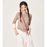 Áo thun mềm mix cổ tay Elen Top - by ufo.thebasic