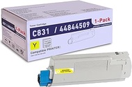 SLIKIA 1 Pack Yellow 44844509 Compatible C831 Toner Cartridge, Replacement for OKI C831 (44844509) -