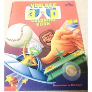 You See 3-D Coloring Book with 3-D Glasses