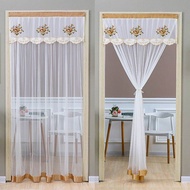 Curtain Home All Year Round Punching Mesh Curtains Mosquito-Free Cloth Curtain Partition Lace Door Curtain Door Curtain Magic European Art Stickers