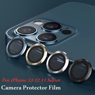 【cw】 Camera Lens Protector For iPhone 13 12 11 14 Pro Max Metal Ring Lens Tempered Glass Film On iPhone 14 Plus 12 mini Camera Cover