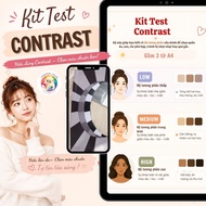 Contrast Test Kit | Personal Color Standard Face Contrast Regulation Card
