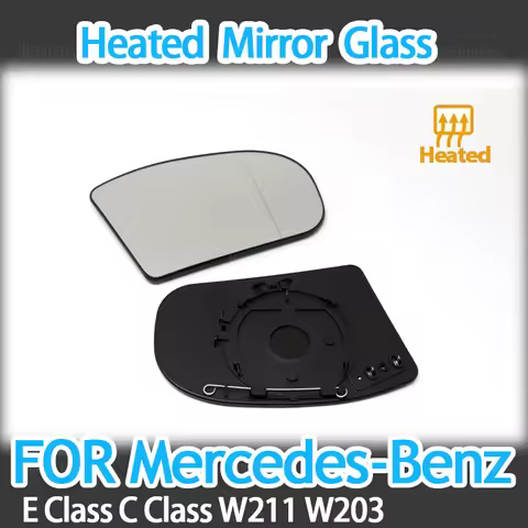 Left Right Door Side Heated Wing Mirror Glass Rearview Rearview Plate for Mercedes-Benz E-class C-cl