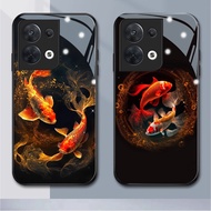 DIY Glass Phone Case Suitable for OPPO reno 8pro 7Z 8Z 7pro 5G 6 6Z 2F 2Z 8 4pro 3 2 8T 3pro 10pro 1