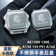 Suitable for Casio AE-1200/AE1300/WS1700/F91/A158/A168 Watch Stainless Steel Back Cover