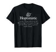 Hoptimistic Hops Craft Beer Lover Gift Homebrew Brewery T-Shirt