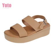 YOTO Open Toe Outdoor Sandals Fashionable Versatile Comfortable Thick Bottom Sandals For Women