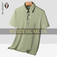 Polo shirt for men Men Polo Shirt Cool Thin Oversized 5XL 6XL 7XL Plus Size T Shirt Breathable Fashion Short Sleeve Summer Male O-Neck Pullovers