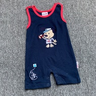 French Simple Yuan Newborn Newborn Baby Baby Pure Cotton Sleeveless Jumpsuit Short Romper Shorts 3M/