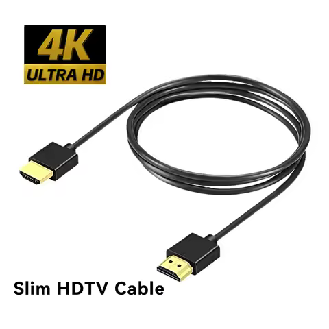 Ultra Thin HDTV Cable 4K 60Hz hdmi High Speed HDTV OD 3.2mm Slim Audio Video Cord 0.5m 1m 1.5m 2m 3m