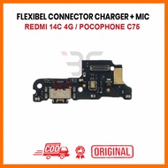 FLEXIBLE CONNECTOR CHARGER XIAOMI REDMI 14C 4G / POCOPHONE C75 + MIC