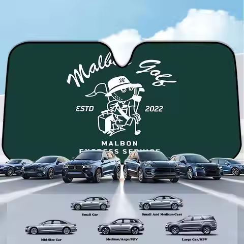 Fashion Golf MALBON Windshield Car Sunshade Funny Animal Windshield Sun Shade Window Cars Folding Ra