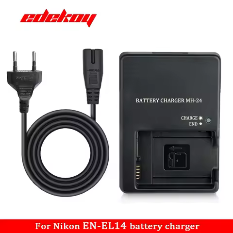 MH-24 Charger For Nikon EN-EL14 EN-EL14a Battery P7000 P7100 D3100 D5100 D3200 Camera with EU or US 