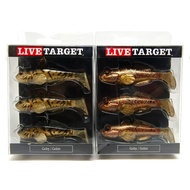 Fake Bait LIVETARGET GOBY Weighted Jig Swim Live Target 82mm 92mm And 1