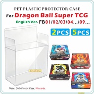 2PCS/5PCS PET Plastic Protector Case For Dragon Ball Super TCG English Ver. FB01/02/03/04.../09...【0