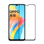LAYAR OPPO A18 TEMPERED GLASS 6D, 9D, 21D Full Screen LIST – BLACK
