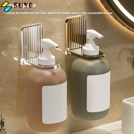 SUYO Soap Bottle Holder, Free of Punch Wall Hanger Shower Gel Hanger,  Transparent Self-Adhesive Shampoo Holder Bathroom Organizer Holder